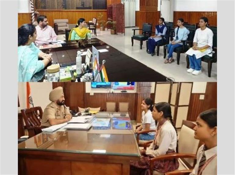 Ferozepur’s top students spend ‘inspirational day’ with DC, SSP under the unique initiative of Punjab government